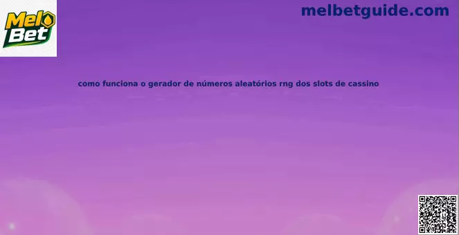 RNG em slots de cassino online